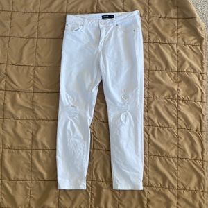 Just Black white distressed jeans